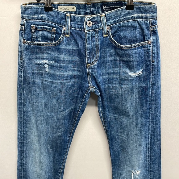 AG Adriano Goldschmied The Piper Slouchy Slim Distressed Denim Jeans 26R - Picture 2 of 16